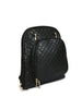 Hiveaxon Black Quilted Backpack
