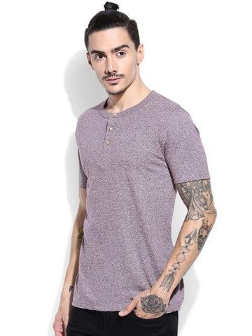Daneaxon Lavender Neck T-Shirt