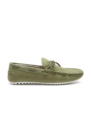 Fastalas Olive Green Suede Boat Shoes