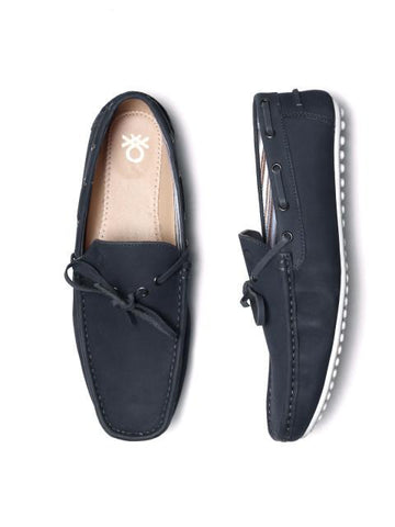 Fastalas Navy Suede Boat Shoes
